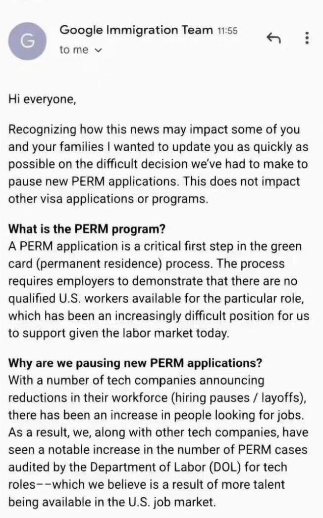 Google暂停PERM